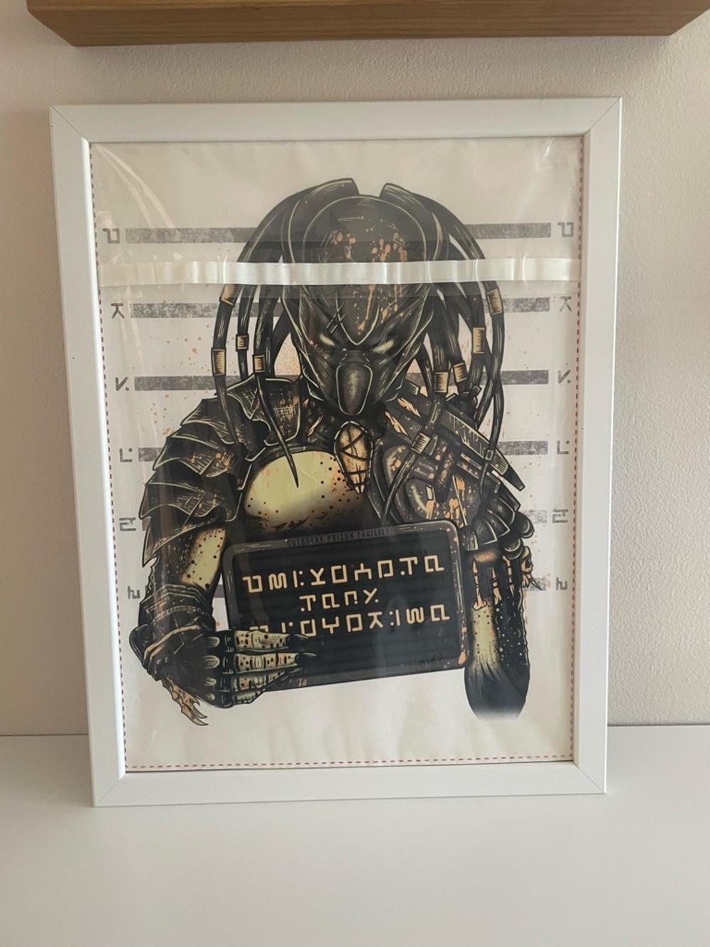 Predator Art Print in Black and Gold